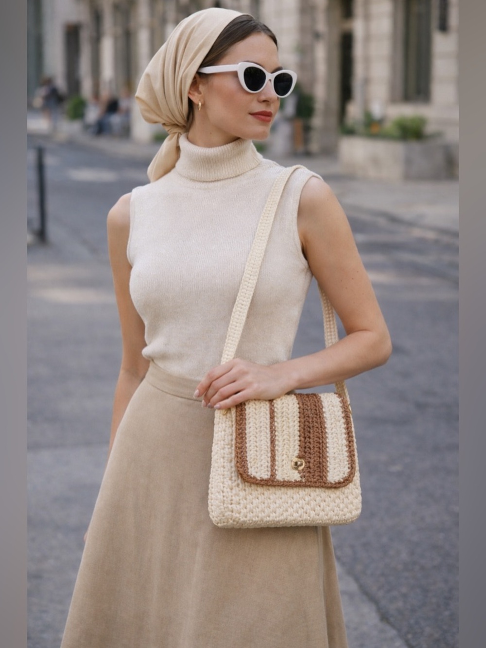 Vintage 1960s Woven Shoulder Bag – Made in Japan